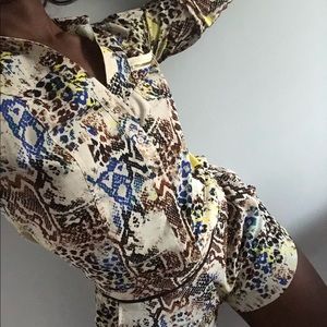 “BeBe” Silk Blouse & Short